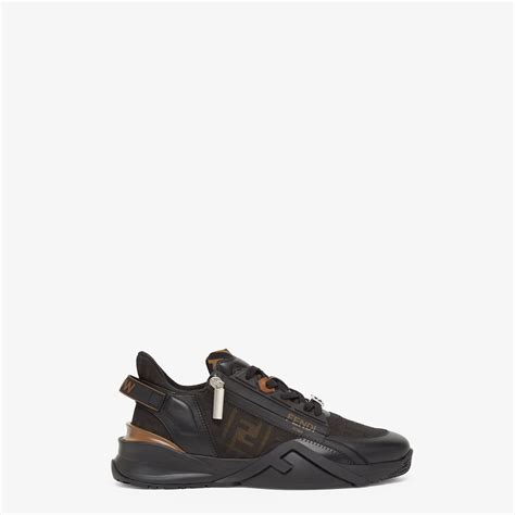 fendi flow black leather low-tops|Shop Fendi Fendi Flow Low.